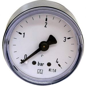 Rohrfeder-Manometer ø 40 mm, DN 6 (1/8) axial