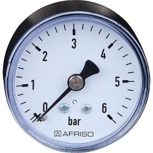 Rohrfeder-Manometer ø 50 mm, DN 8 (1/4) axial