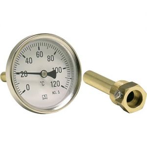 Bimetall-Industriethermometer DN 15