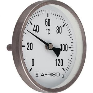 Bimetall-Edelstahlthermometer axial