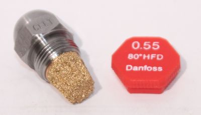 Danfoss Ölbrennerdüse Stahldüse Hohlkegel 0,55/80°HFD - 030H8010
