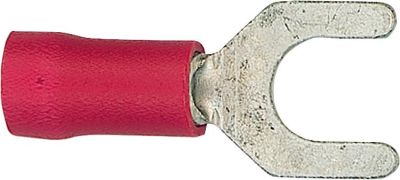 Wkk Kabelschuh in Gabelform isoliert bis 1,5mm² 3,7mm Farbe Rot VPE: 100 Stück