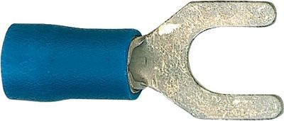 Wkk Kabelschuh in Gabelform isoliert 2,5mm² 4,3mm Farbe Blau VPE: 100 Stück