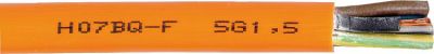 Faber Schwere Gummischlauchleitung H07BQ-F 5 Gx4mm² Orange