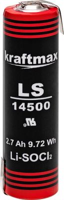 Kraftmax Lithium Batterie 3,6V LS14500 AA - Zelle Lötfahne Z-Form