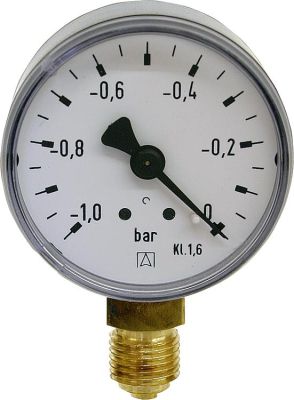 Afriso Rohrfedermanometer Industrie radial 50mm DN8 1/4