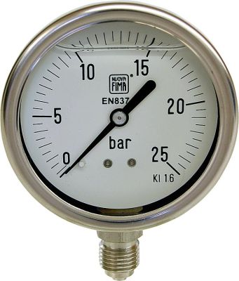 Afriso Chemie-Glyzerin-Manometer Ø63mm DN8 1/4 radial