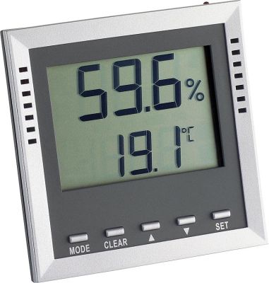 Dostmann Temperatur-Feuchte-Messgerät mit Alarm und LED