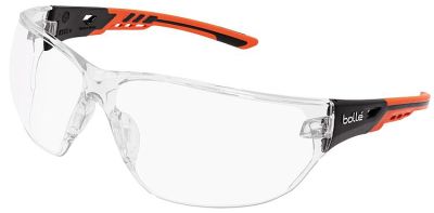 Bollé Schutzbrille NESS+ Rahmen orange / schwarz / klares PC