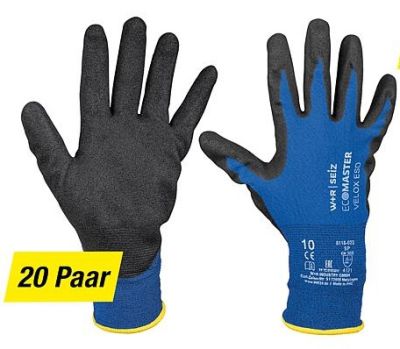 W+R Montage-Handschuh-Paket Größe M