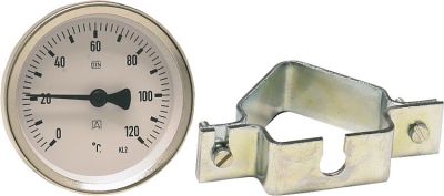 Afriso Anlegethermometer Bi 63A Ø63mm mit Universalschelle