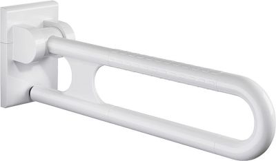 Normbau Stützklappgriff aus Nylon Farbe: Weiß 19 Länge:600mm /rutschsichere Oberfläche