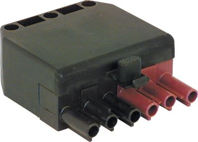 Wieland Stecker6-polig schwarz/braun 250/400V 16A System