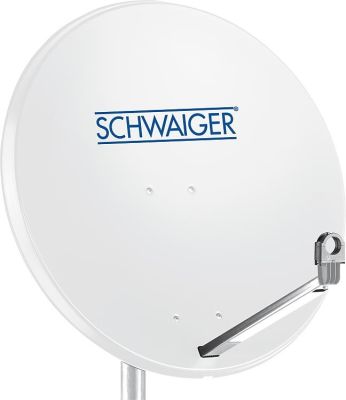 Schwaiger 75cm Offset Antenne Aluminium Hellgrau RAL 7035