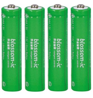 Blossom-ic Batterie Lithium 1,5V Set bestehend aus 4 AAA