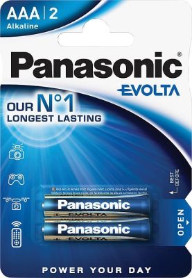 Panasonic Alkali-Batterien Evolta Micro AAA 1,5 V VPE: 2Stk.