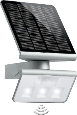 Steinel Sensor LED-Leuchte XSolar L-S Silber 140 Erfassungs.
