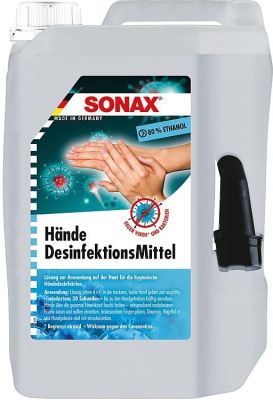 Sonax Händedesinfektionsmittel 5l Kanister mit Ausgießer