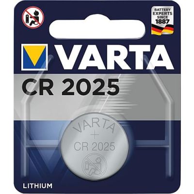 Varta Lithium Knopfzelle CR2025 3,0 Volt 1er Blister