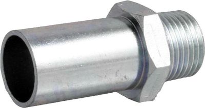 Eurotubi C-Stahl Pressfitting Absatznippel mit AG 15 mm x DN 15 (1/2)
