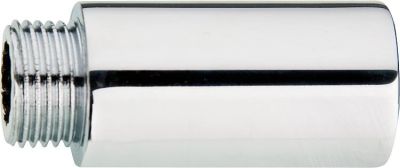 Hahnverlängerung LUX Messing verchromt,DN20 (3/4) x 100 mm