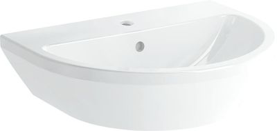 Vitra Waschtisch Integra rund 545x450mm Weiß mit Überlauf