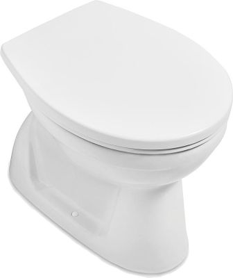 Villeroy & Boch Stand-Tiefspül-WC NEWO Spülrandlos Abgang senkrecht - ohne WC-Sitz