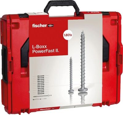 Fischer Schraubensortiment L-Boxx 102 Power-Fast II PanHead