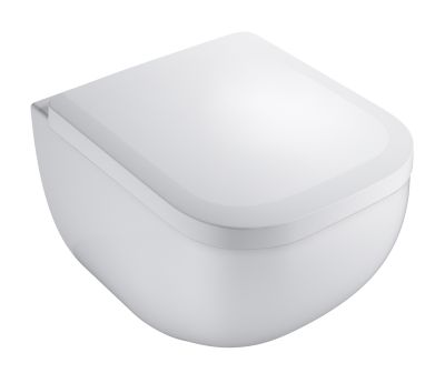 Wand-Tiefspül-WC derby kompakt 48cm ohne Spülrand verd.Befes