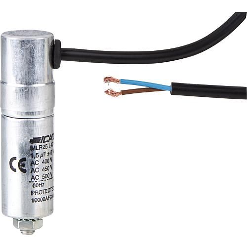 Weishaupt Kondensator-Set 25 uF Kabel 800 mit 5,3 Ösen, 420V AC