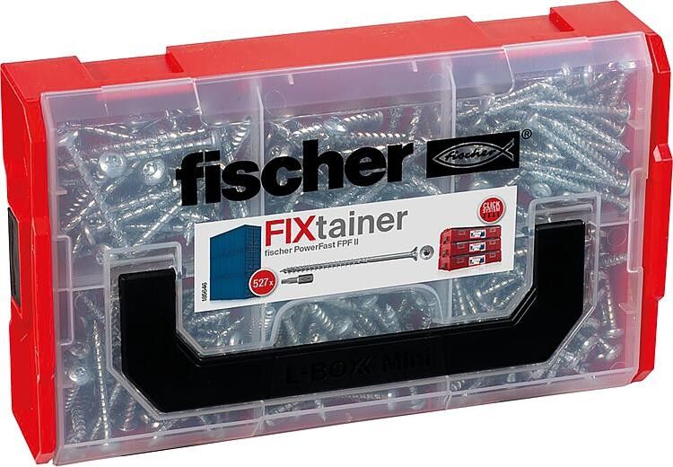 Fischer Schraubensortiment FixTainer PowerFast II Senkkopf