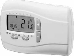 Buderus Logafloor Funk-Uhrenraumthermostat FRTU digit. Anzeige, für Uhrzeit/Temperatur
