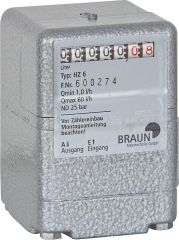 Braun Messtechnik Ölzahler HZ6 DN6 (1/8) 1 bis 60 l/h