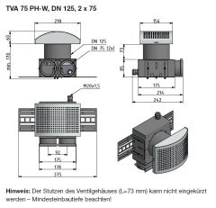 Zehnder Luftdurchlassgehäuse TVA 75 PH-W - 527003330