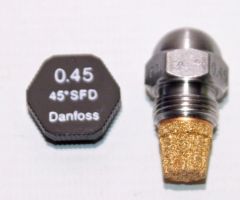 Danfoss Ölbrennerdüse Stahldüse Vollkegel 0,45/45°SFD - 030F4006