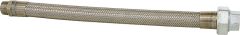 AZ Intec Ringwellschlauchleitung aus Edelstahl mit Gewindeanschlüssen R 3/8 Länge 500mm