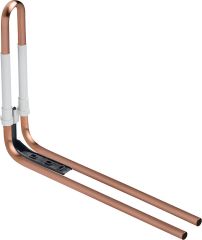 Megaro Winkel-Profi + Rohrbogeneinheit für den Heizkörperanschluß vom Fußboden Kupfer Rohr 15 x 1 mm