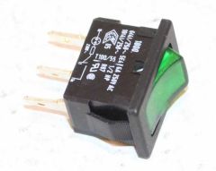Weishaupt Schalter 1-polig 10A 250V Stellung aus-ein (grün) - 700350