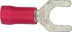 Wkk Kabelschuh in Gabelform isoliert bis 1,5mm² 4,3mm Farbe Rot VPE: 100 Stück
