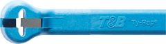 ABB Stahlnasenkabelbinder Ty-Rap 140x3,6mm Hellblau 100Stk