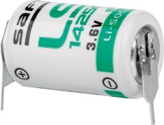 Saft Lithium Batterie 3,6V LS14250-3PF 1/2AA - Zelle 2/1 pin ++/-