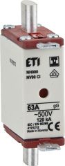 ETI Sicherung NH AC 500V Gr. C00/ 25A ISO VPE 3 Stück