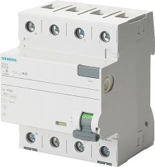 Siemens FI-Schutzschalter 4-polig TypA 40A 30mA N-Links 5SV3344-6KL