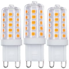 LEDs Light LED SMD Leuchtmittel - Korn G9 3.5W 300lm 2700K Klar Dimmbar 3er Pack