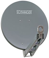 Schwaiger SAT-Spiegel: 75cm/Alu/Premium/vormontiert Anthrazit
