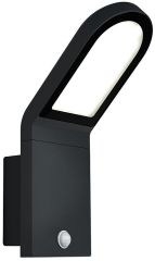 LEDVANCE LED-Wandstrahler ENDURA STYLE mit Sensor 12W 3000K IP54 Farbe Grau