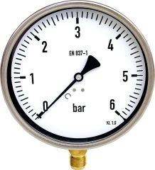 Afriso Rohrfedermanometer, radial 160mm DN15 1/2, 0-6 bar