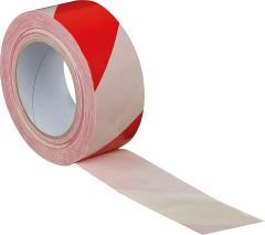 Gewebe-Markierungsband 50 x 25m Weiß/Rot Gewebe