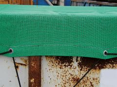Dolezych Container-Polyethylen-Bändchengewebe,luftdurchlässig,Farbe grün,3,0 x 4,0 mca. 200 g/qm