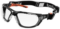 Bollé Schutzbrille NESS+ Rahmen orange / schwarz klares PC